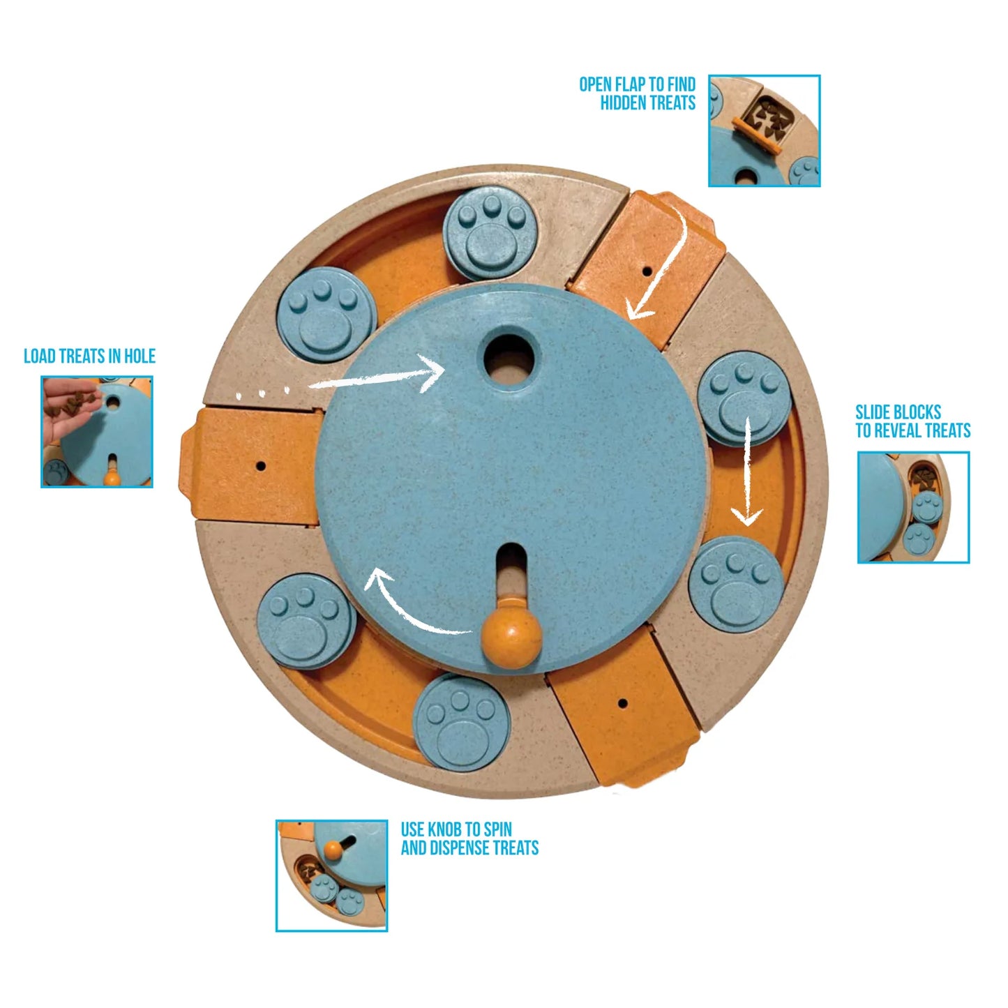 fouFIT™  Hide 'n Seek Multi-Play Turntable Puzzle