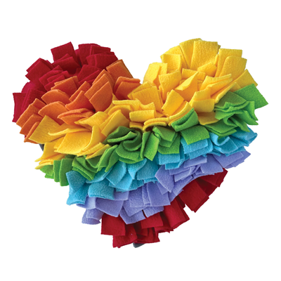 foufouBRANDS™ fouFIT™ One Love Snuffle Mat Heart Dog Toy