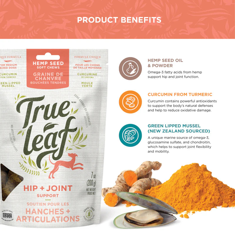Trueleaf Hip + Joint Support Chews for Dogs (90g)