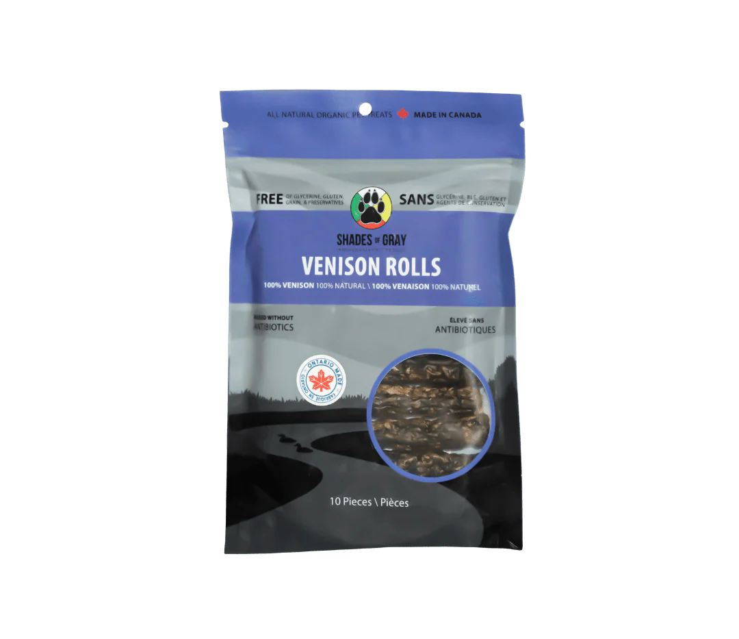 Shades of Gray Indigenous Pet Treats Venison Rolls - Dog & Cat Treats