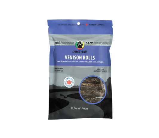 Shades of Gray Indigenous Pet Treats Venison Rolls - Dog & Cat Treats