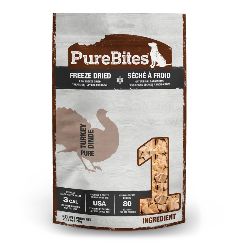 PureBites® Turkey Freeze-Dried Dog Treats