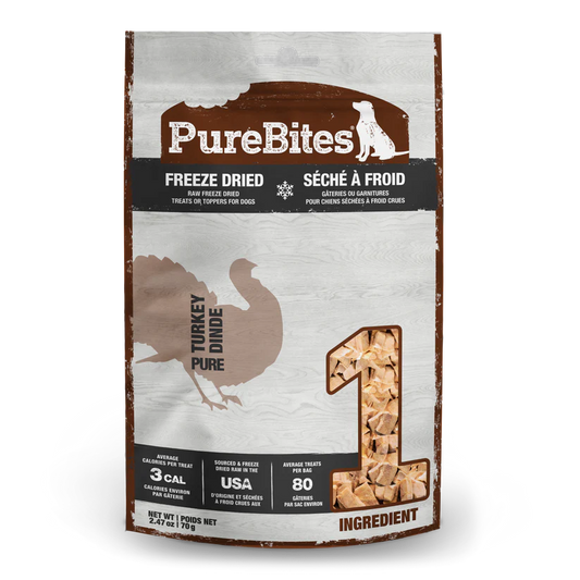 PureBites® Turkey Freeze-Dried Dog Treats