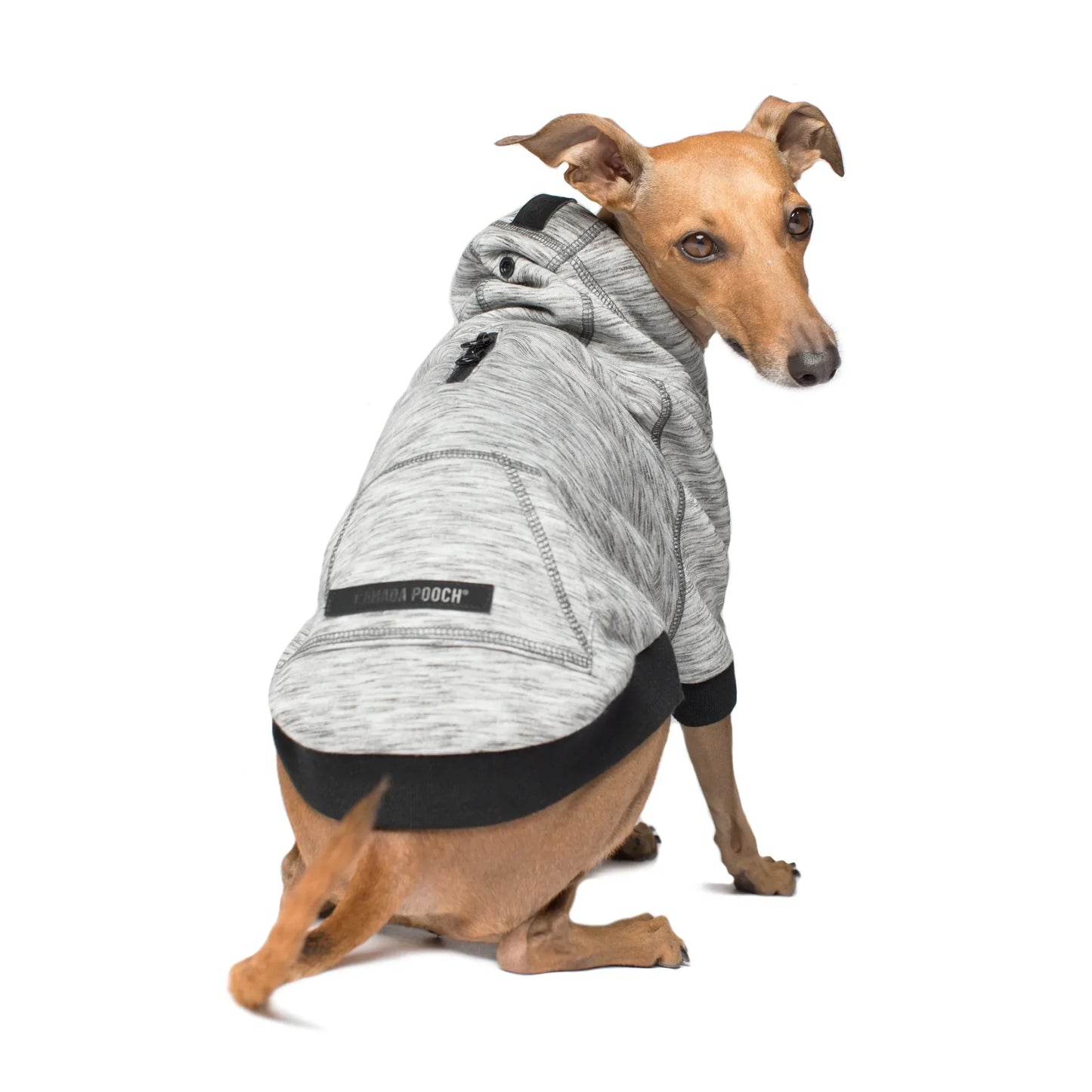 CANADA POOCH® HERO HOODIE DOG SWEATER GREY MIX