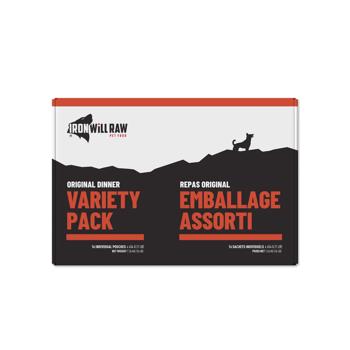 Iron Will Raw® Original Variety Pack 16lb