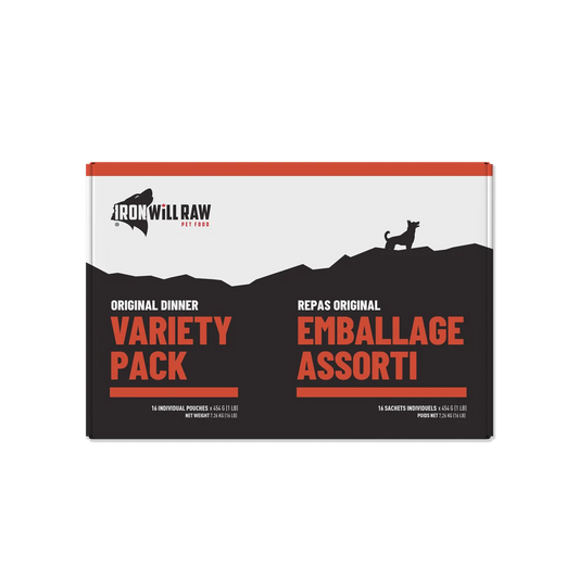Iron Will Raw® Original Variety Pack 16lb