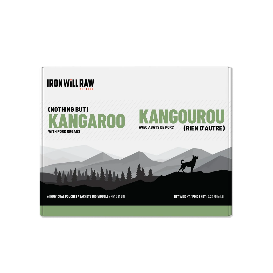 Iron Will Raw® Nothing But Kangaroo Frozen 6lb