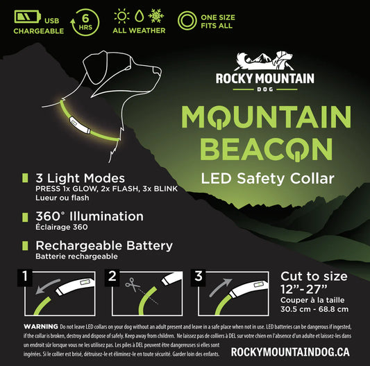 Mountain Beacon - LED Dog Safety Collar