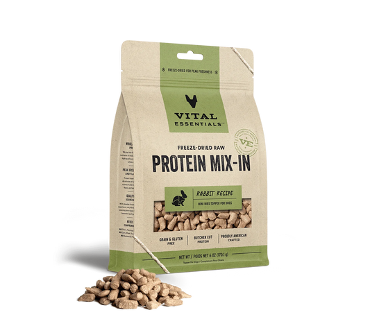 Vital Essentials Freeze Dried Raw Protein Mix-In Rabbit