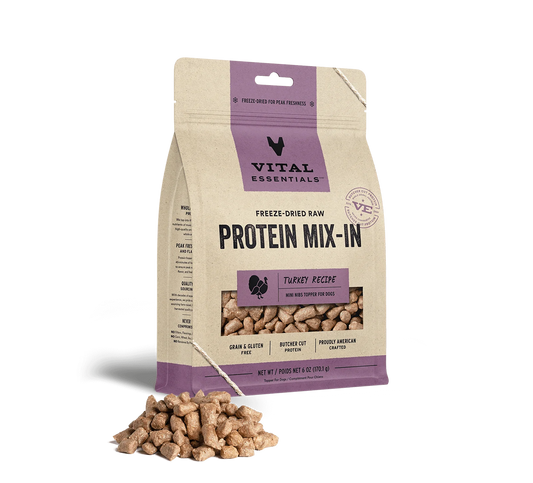 Vital Essentials Freeze Dried Raw Protein Mix-In Turkey