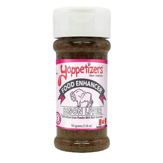 Yappetizers – Bison Liver Food Enhancer (Topper) – Shaker bottle – 50g