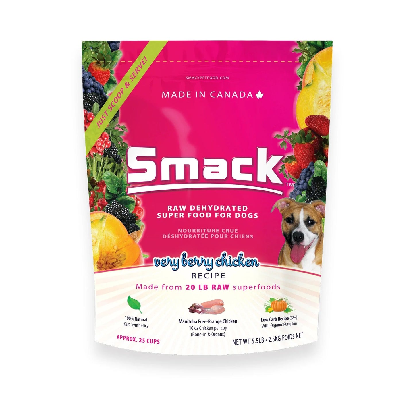 SMACK Raw Dehydrated Super Food For Dogs