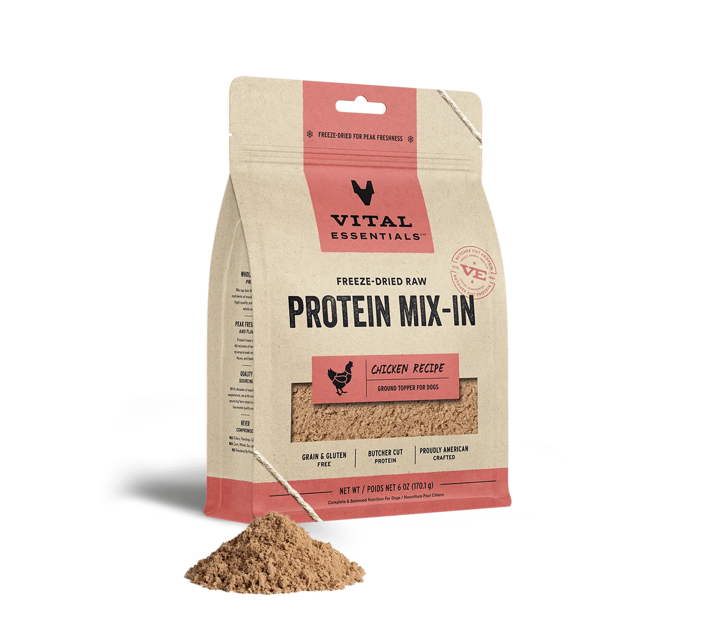 Vital Essentials Freeze Dried Raw Protein Mix-In Chicken