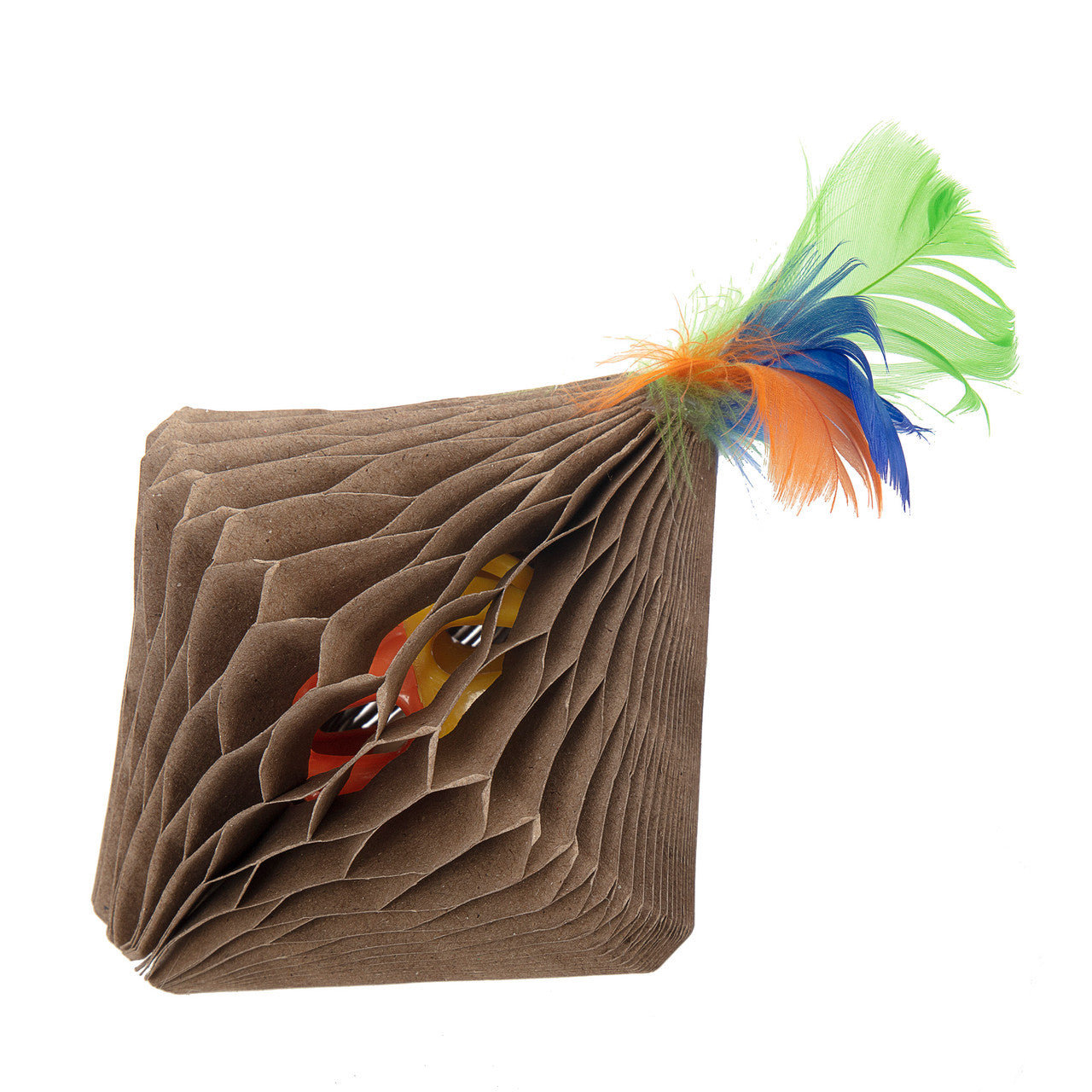 Ware™ Corrugated Feather Top Cat Toy