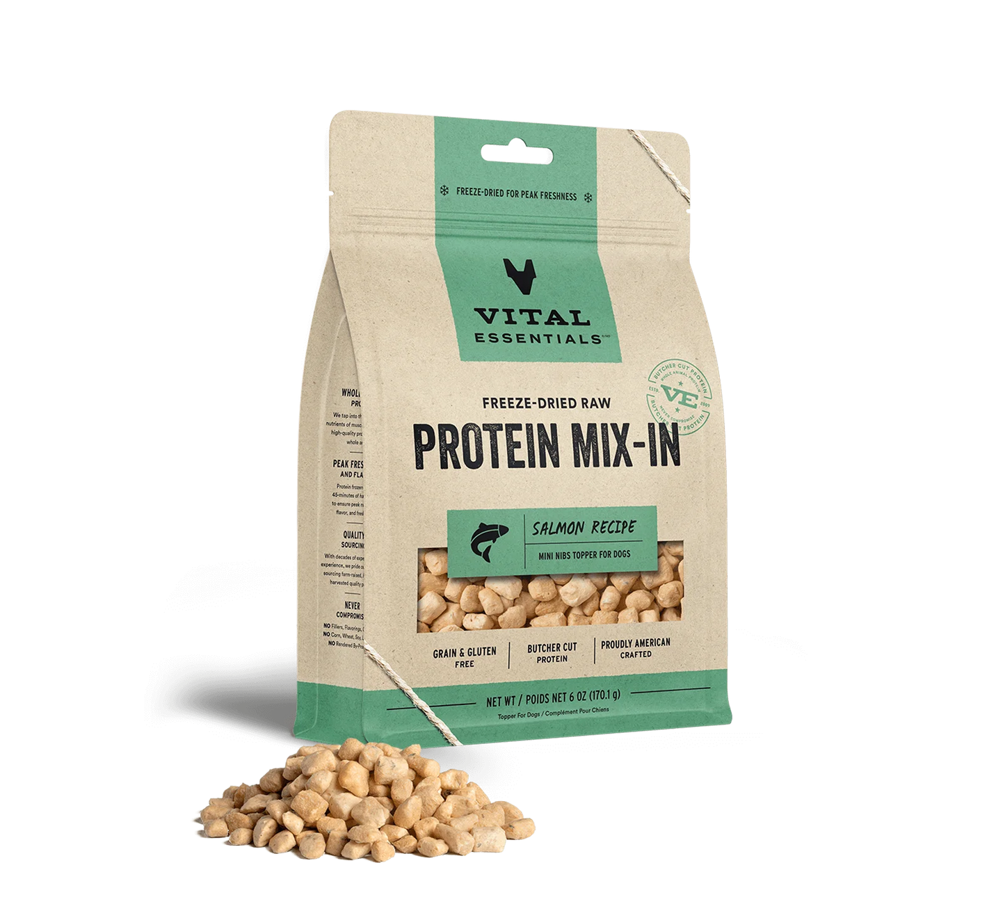 Vital Essentials Freeze Dried Raw Protein Mix-In Salmon